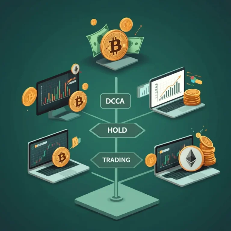 Estrategias de inversión: DCA, Hold, y Trading